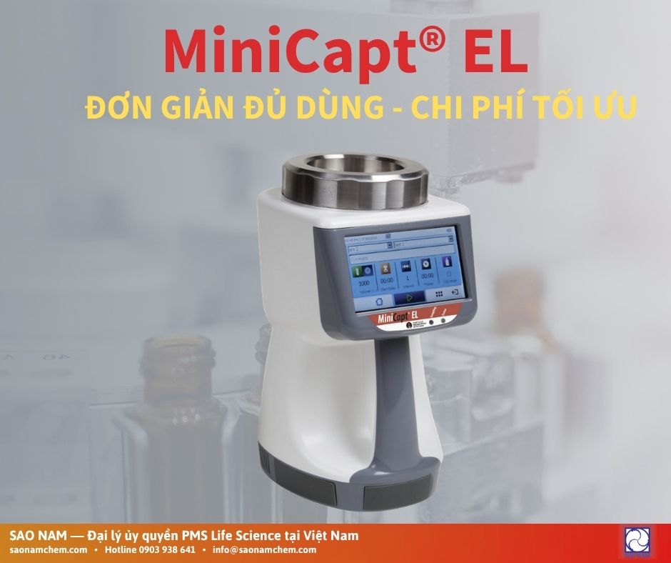 MiniCapt® EL (Entry Level) – Máy Lấy Mẫu Vi Sinh Không Khí đơn giản, chi phí tối ưu
